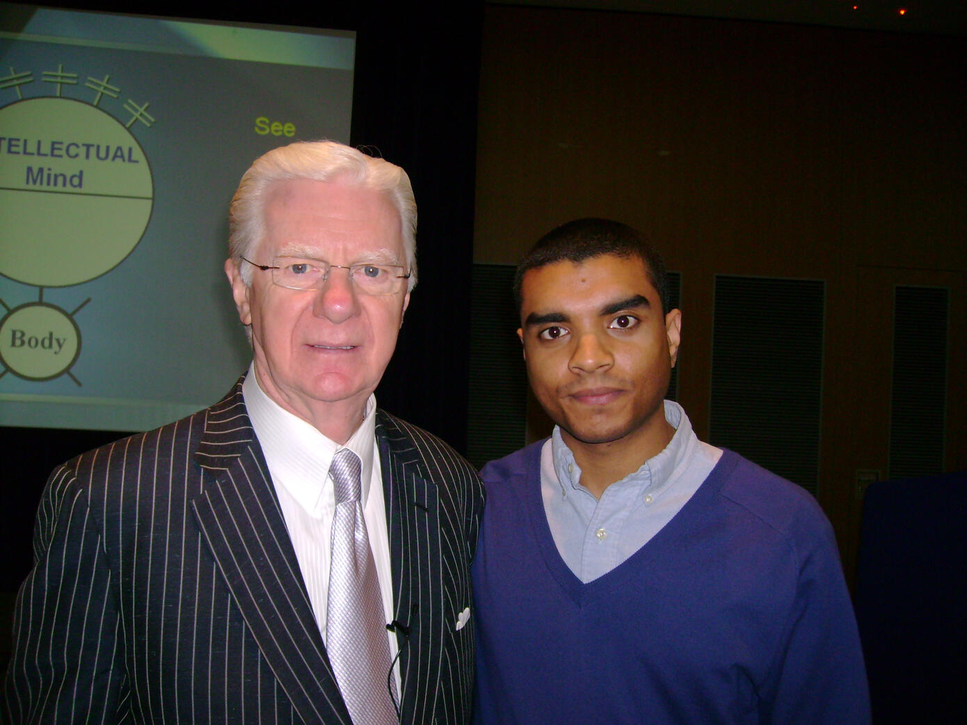 Christopher with Bob Proctor, London, 2009